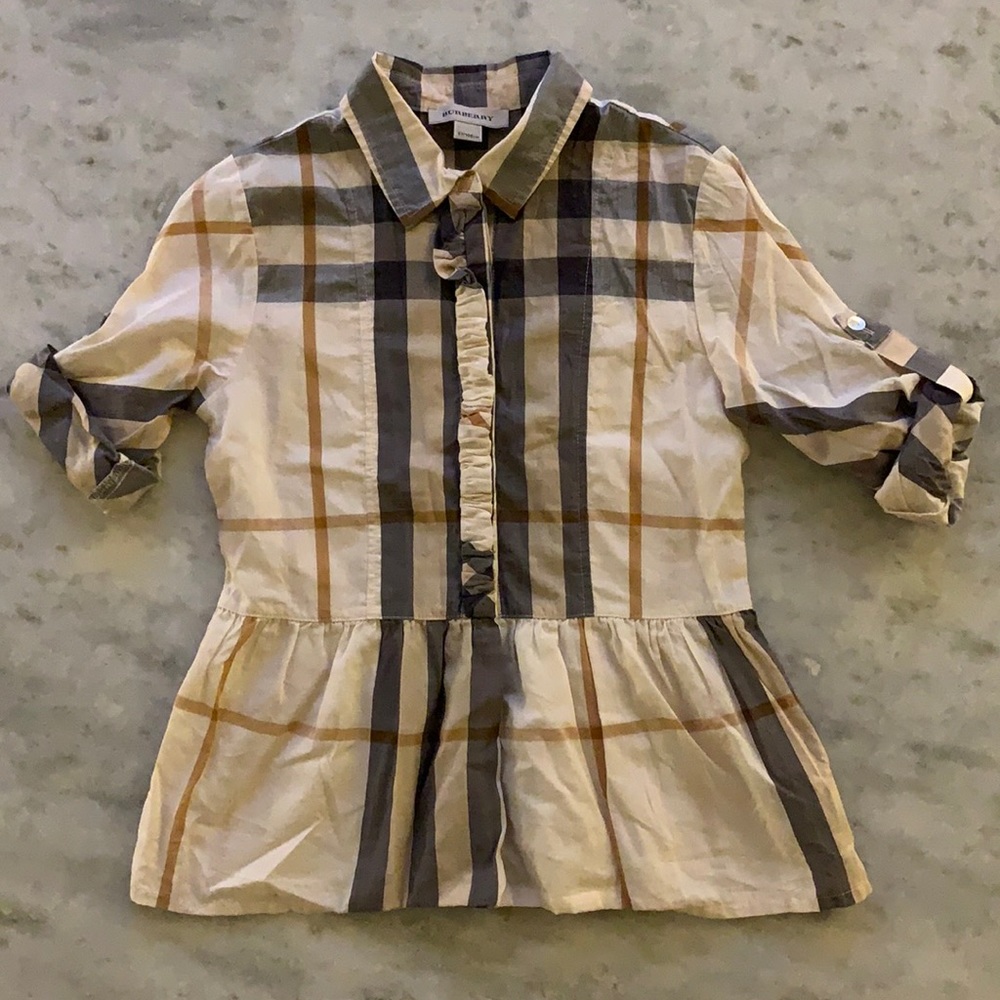 Burberry 5T peplum blouse